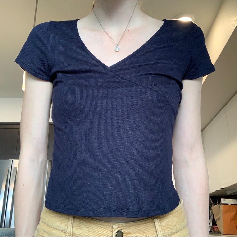 Blue Crossover top